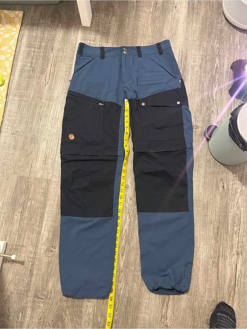 Fjallraven Women’s Midsummer Zip Off Two-Tone Blue and Black (shortened)